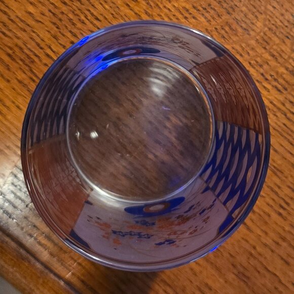 Decorative Glassware Set of 5 with Gold Metal Caddy – Lightly Used – Incomplete - Picture 14 of 15